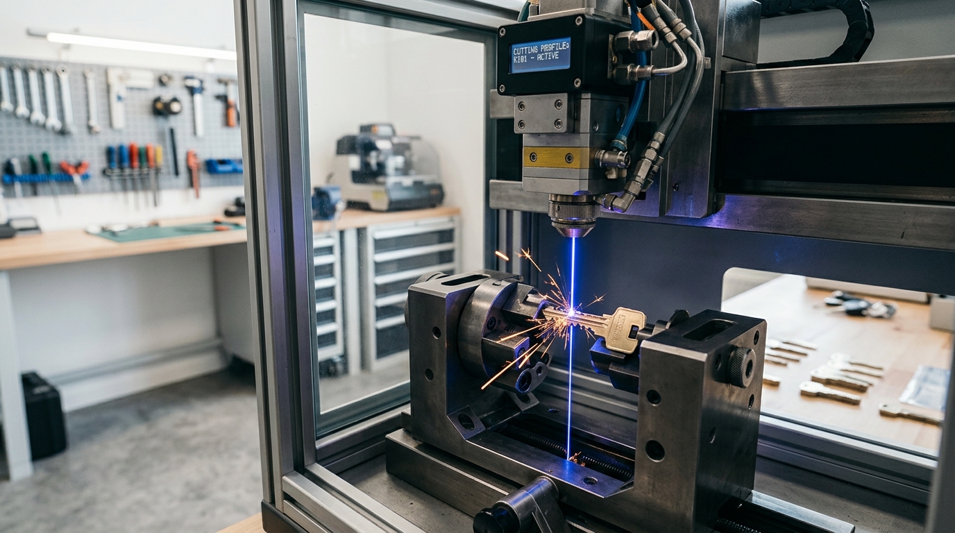Precision laser key cutting machine